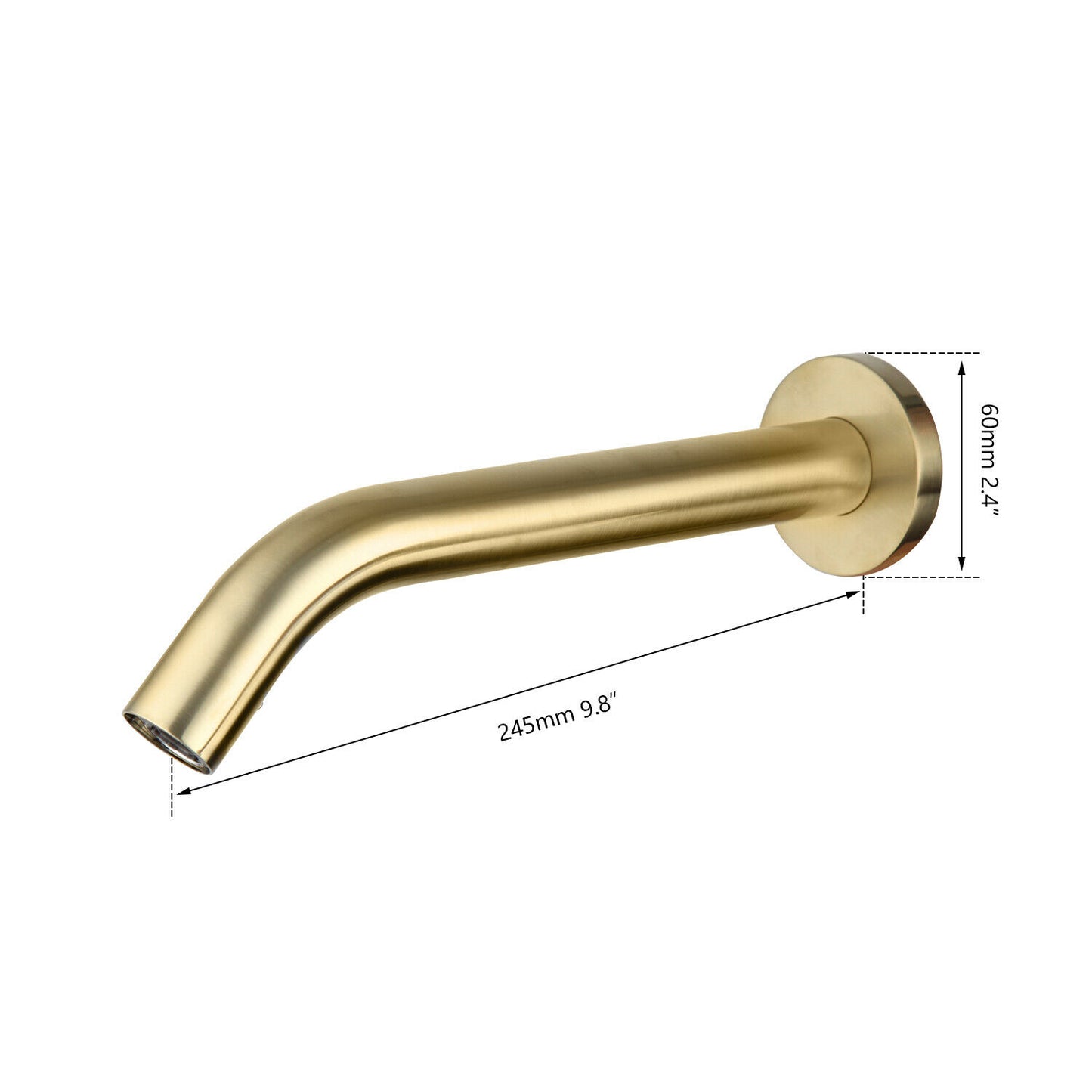 Pesaro brushed gold sensor tap cold model