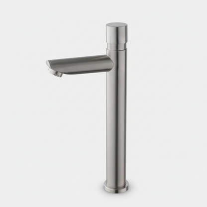 Sensomatica Selbstschluss-Wasserhahn in gebürstetem Nickel