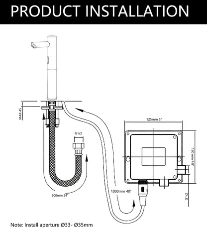 Sensomatica Sensorkraan Scuro Goudkleurig