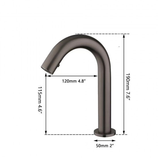 Cesaro Gun metal 190 MM cold model sensor tap