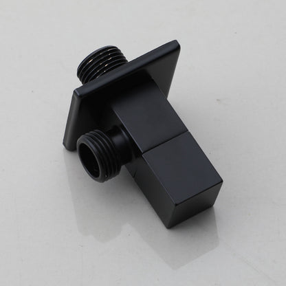 Zwarte hoekstopkraan vierkant 1/2"