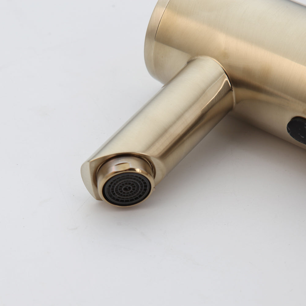 Sensomatica Corto Brushed Gold Sensor Faucet – Cold Model