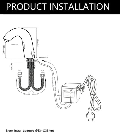 Sensomatica – Sensorgesteuerte Mischbatterie mit manueller Temperaturregelung