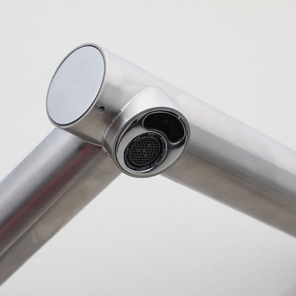 Sensomatica Ortas sensorkraan geborsteld nikkel | 2-in-1 kraan met handendroger