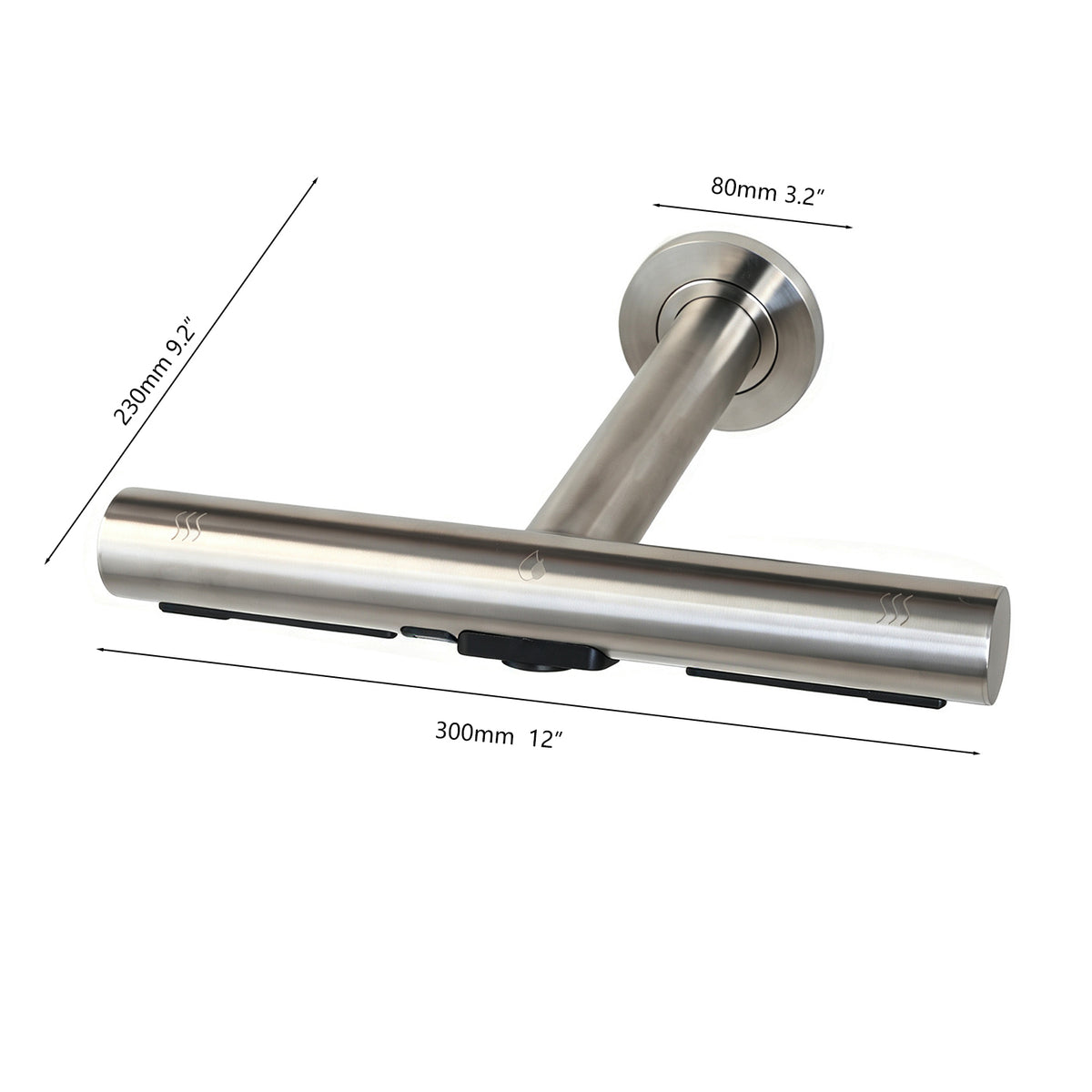 Sensomatica 2-in-1 Sensor Wandkraan Geborsteld Nikkel
