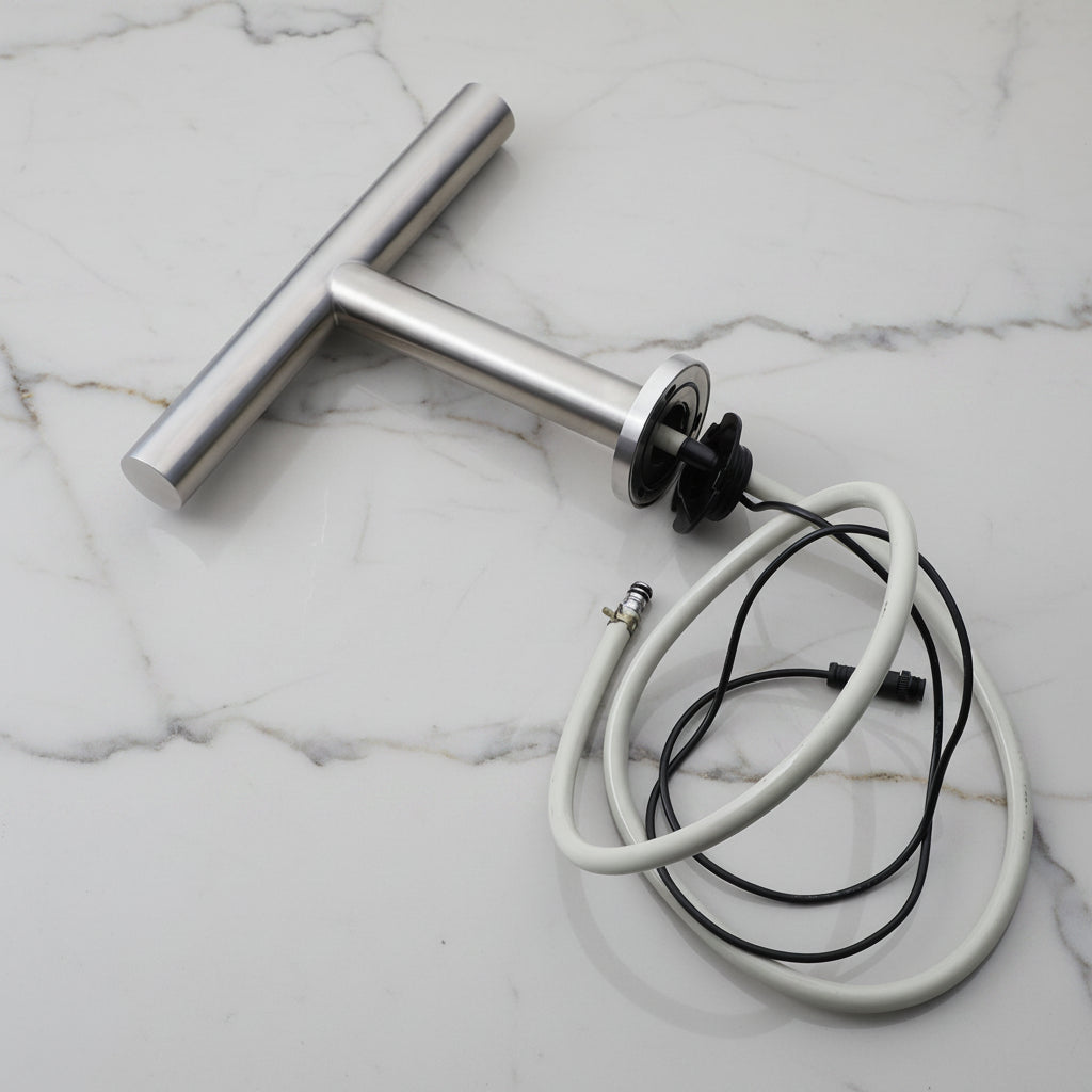 Sensomatica 2-in-1 Sensor Wandkraan Geborsteld Nikkel