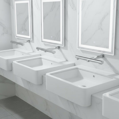 Sensomatica 3-in-1 Sensor-Wandarmatur – Chrom 