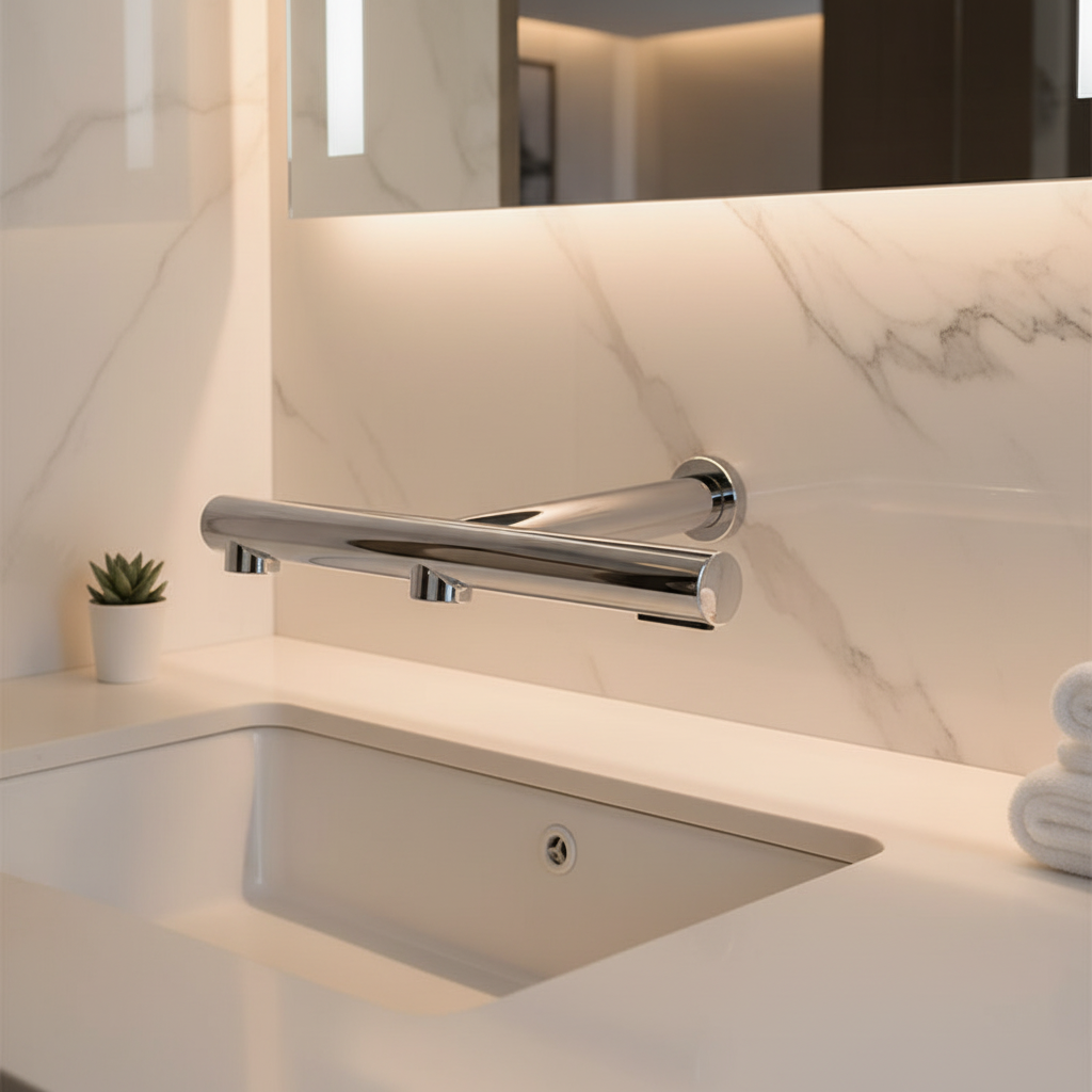 Sensomatica 3-in-1 Sensor Wandkraan – Chroom