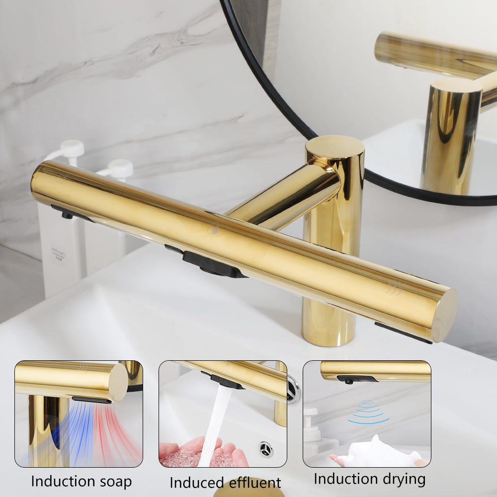 Sensomatica 3-in-1 Sensor Kraan – Goud
