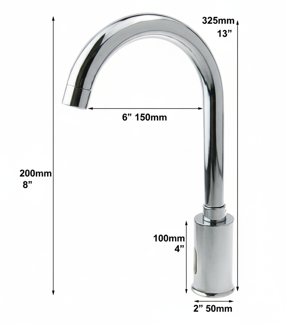 Sensomatica Sensorkraan Alto chroom sensorkraan