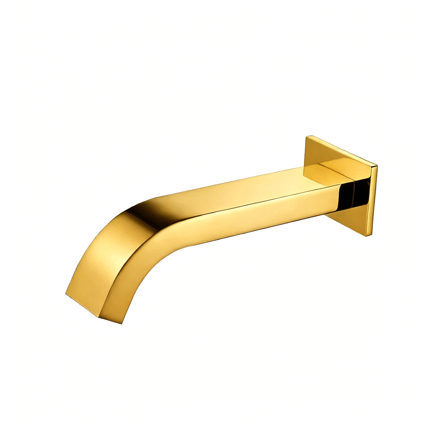 Sensomatica Arco wand sensorkraan goud | Koudwater inbouwmodel