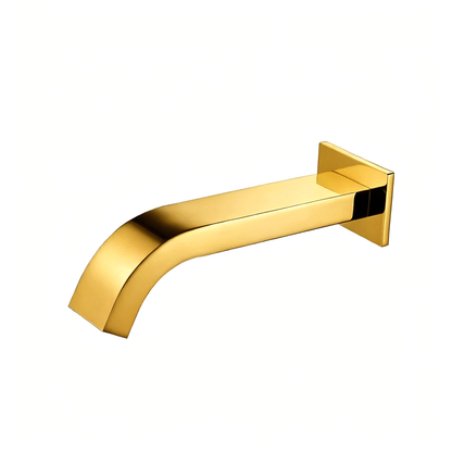 Sensomatica Arco wand sensorkraan goud | Koudwater inbouwmodel