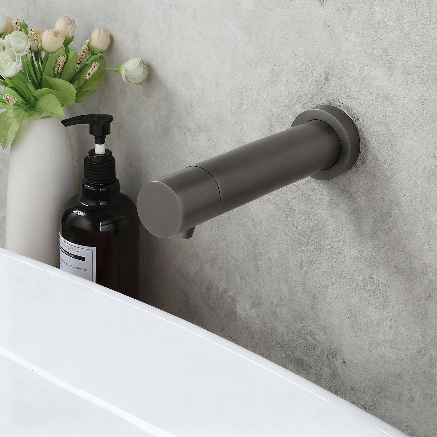 Sensomatica Gun Metal Sensor Muurkraan – 130 mm