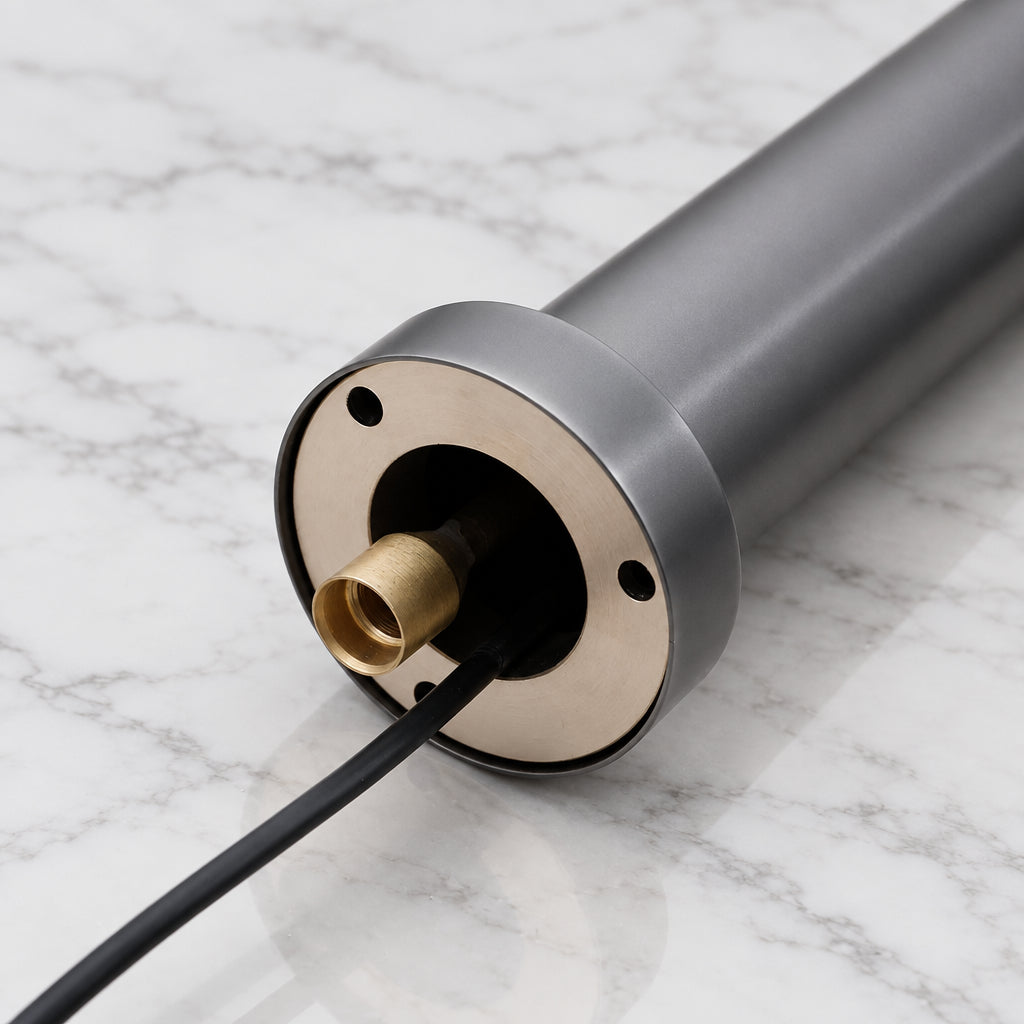 Grifo mural con sensor Sensomatica Gun Metal – 130 mm