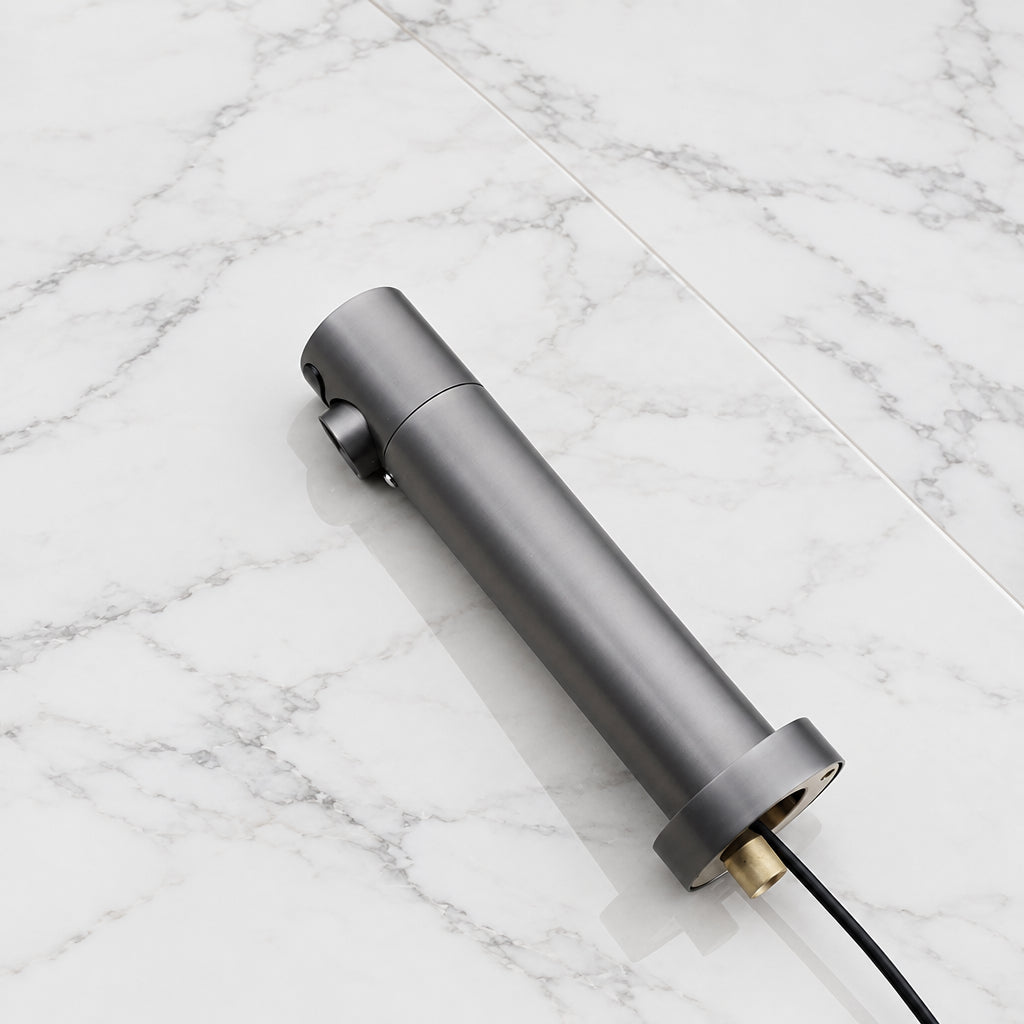 Grifo mural con sensor Sensomatica Gun Metal – 130 mm