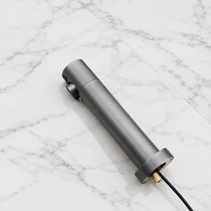 Grifo mural con sensor Sensomatica Gun Metal – 130 mm