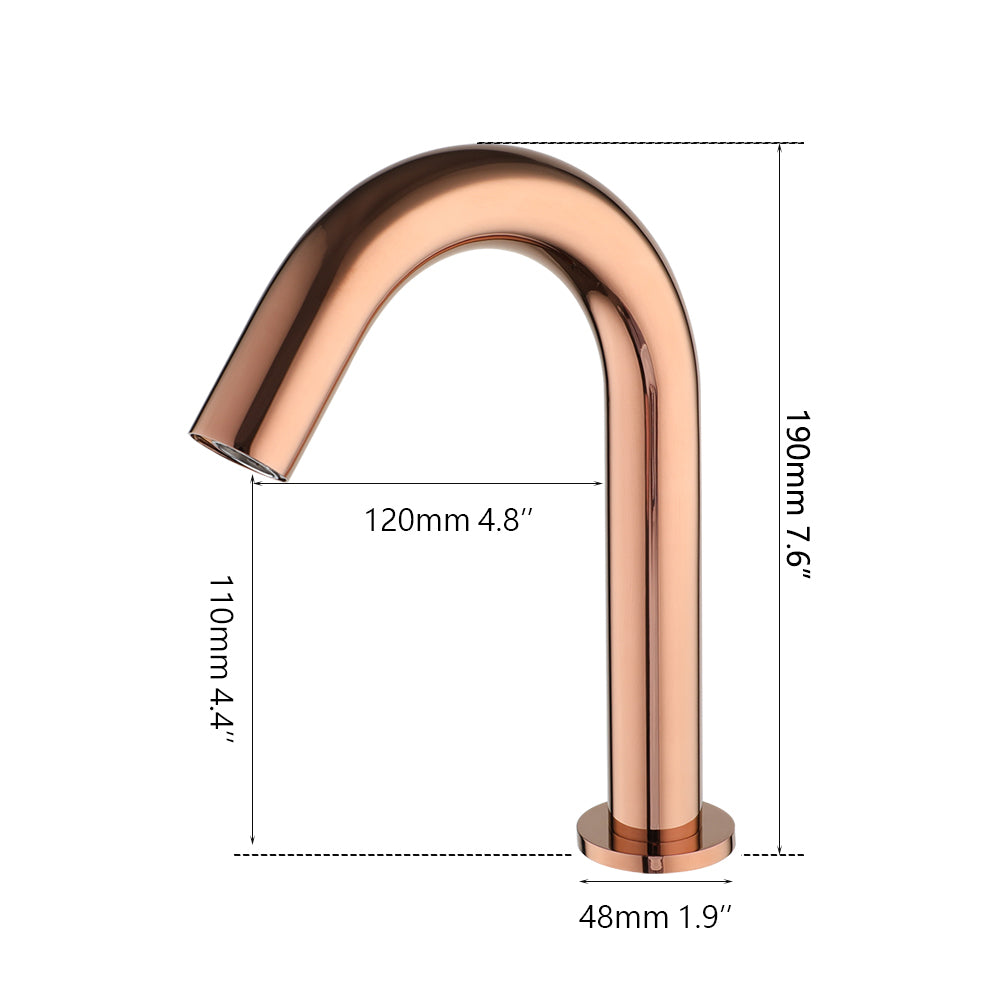 Sensomatica Cesaro sensorkraan rose goud 190MM