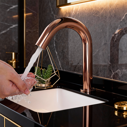 Sensomatica Cesaro sensorkraan rose goud 190MM