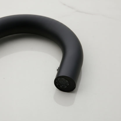 Sensomatica Cesaro schwarzer Sensorhahn, kurzes Modell, 175 mm