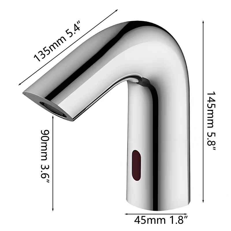 Sensomatica Eron sensorkraan chroom | Koud water model
