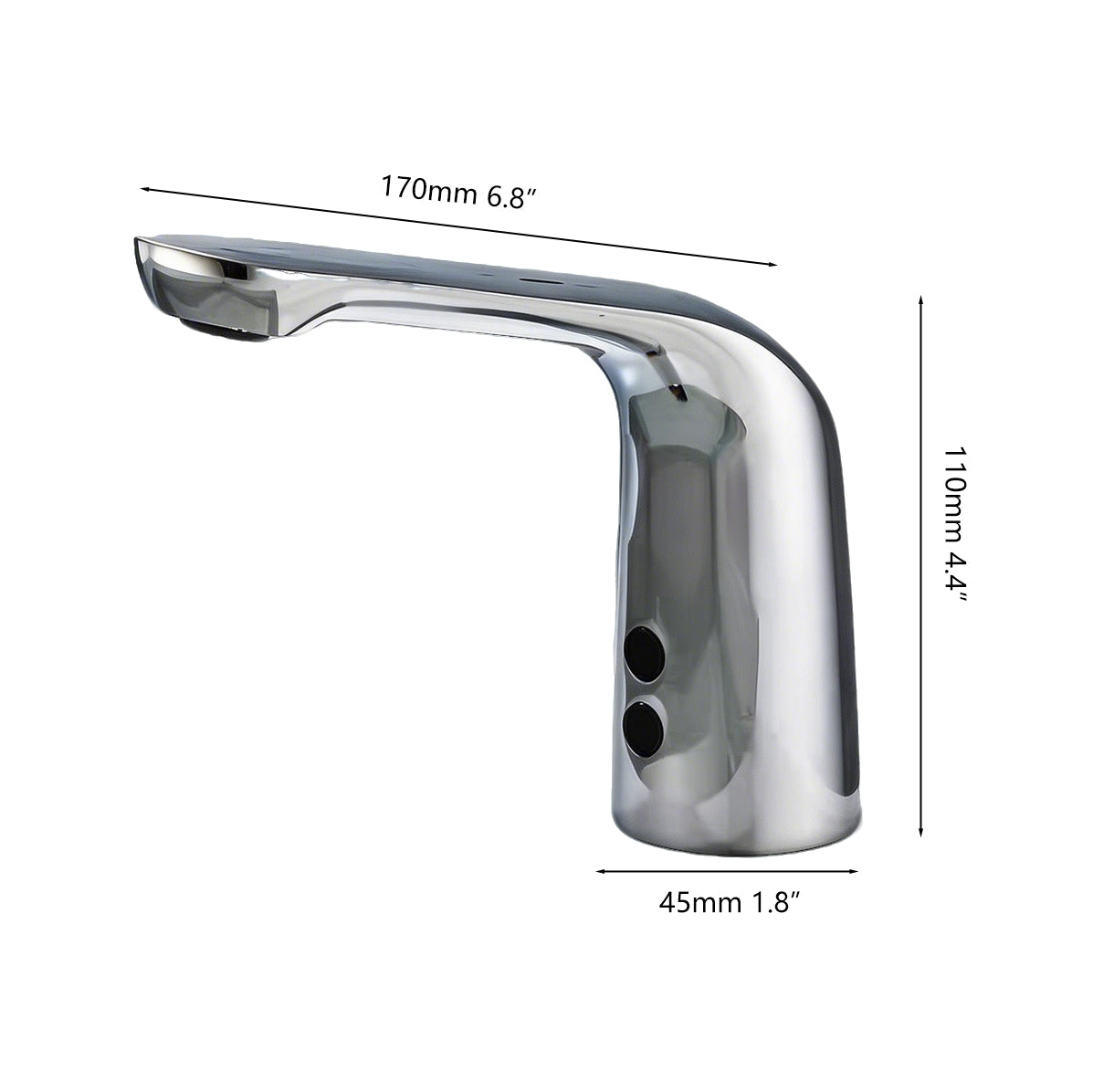 Sensomatica Eltisa Chroom Sensorkraan | 170 MM