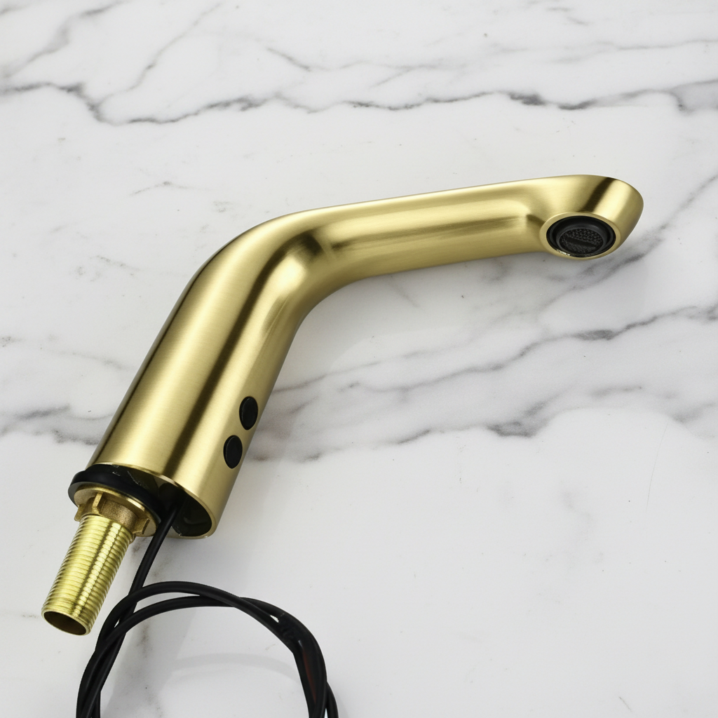 Sensomatica Eltisa Geborsteld Goud Sensorkraan | 170 MM