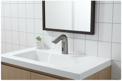 Sensomatica Eron sensorkraan gun metal | Koud water model