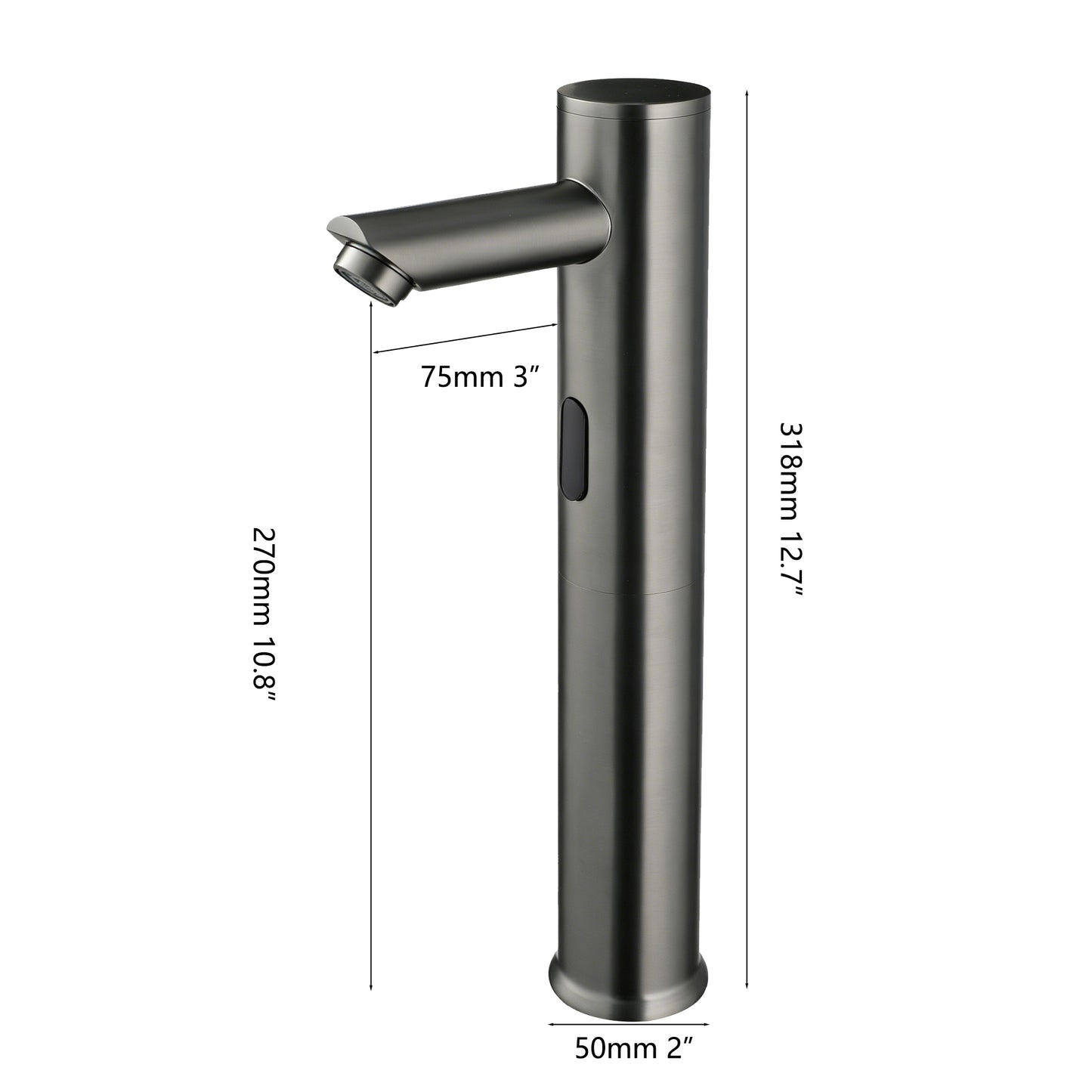 Sensomatica Scuro Gun Metal sensorkraan