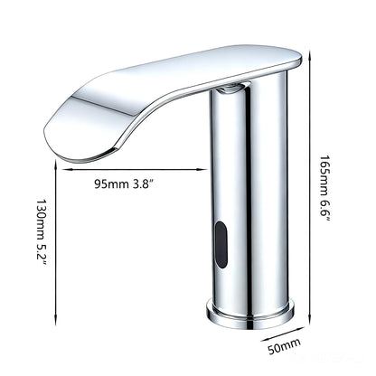 Sensomatica Kavo chroom sensorkraan | Koudwatermodel met watervaluitloop
