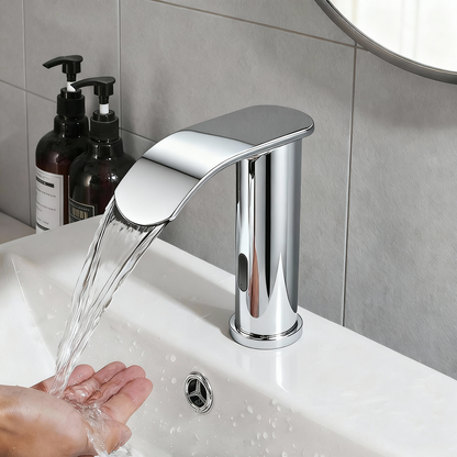 Sensomatica Kavo chroom sensorkraan | Koudwatermodel met watervaluitloop