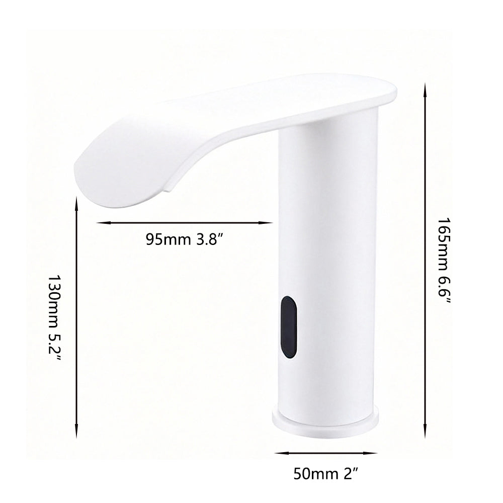 Sensomatica Kavo witte sensorkraan | Koudwatermodel met watervaluitloop