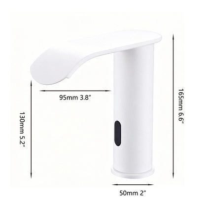 Sensomatica Kavo witte sensorkraan | Koudwatermodel met watervaluitloop