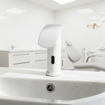 Sensomatica Kavo witte sensorkraan | Koudwatermodel met watervaluitloop