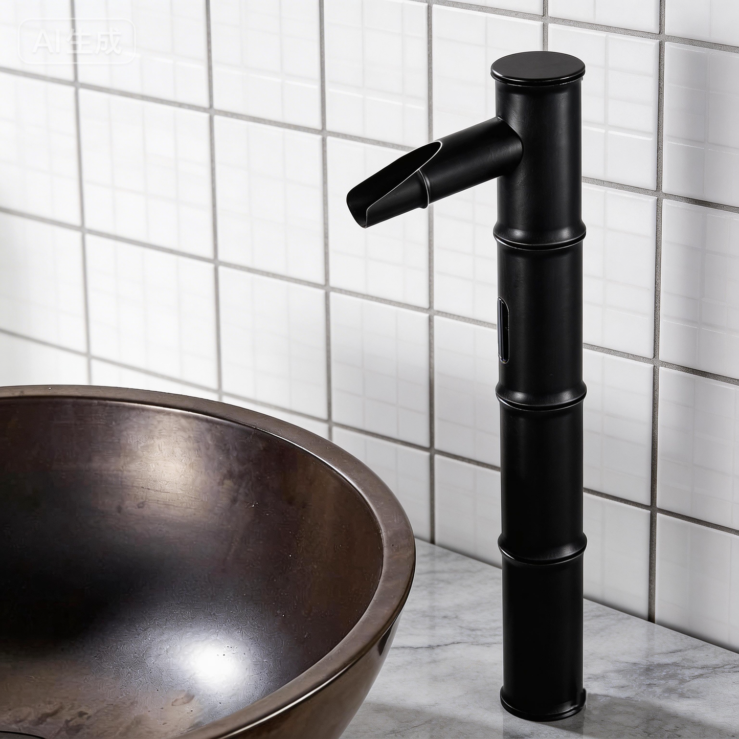 Sensomatica Kyoto Tall Sensor Kraan Zwart