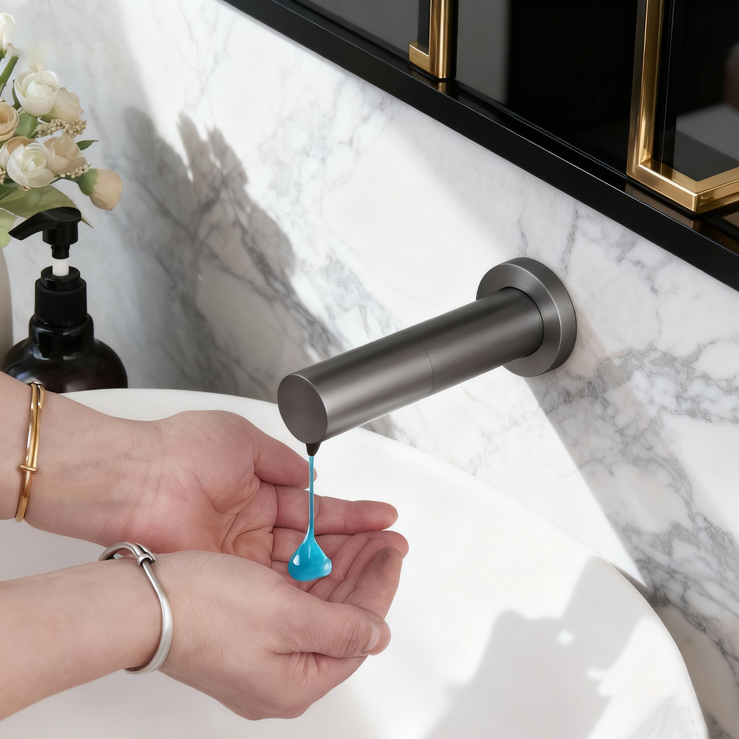 Sensomatica Napoli alles-in-1 sensorkraan gun metal