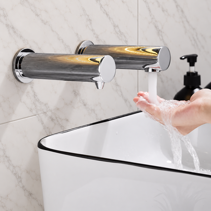 Sensomatica Napoli Rubinetto con sensore tutto-in-uno con dispenser di sapone a sensore e asciugamani