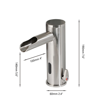 Sensomatica Waterval nikkel geborstelde sensorkraan model Orte