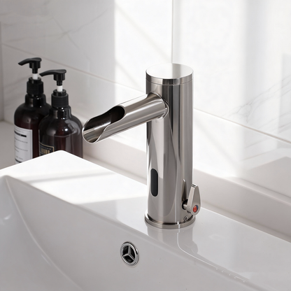 Sensomatica Waterval nikkel geborstelde sensorkraan model Orte