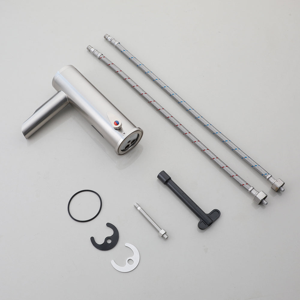 Sensomatica Waterval nikkel geborstelde sensorkraan model Orte