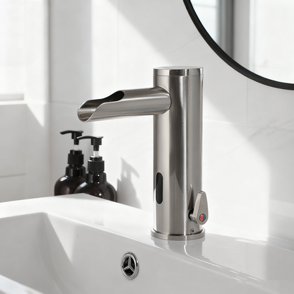 Sensomatica Waterval nikkel geborstelde sensorkraan model Orte