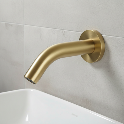 Sensomatica Pesaro korte sensorkraan geborsteld goud – 130 mm
