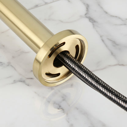 Sensomatica Pesaro korte sensorkraan geborsteld goud – 130 mm