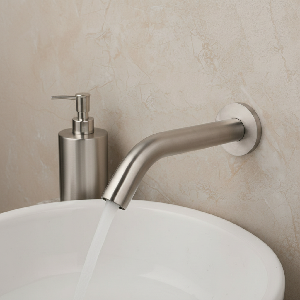 Sensomatica Pesaro geborsteld nikkel model 90 MM