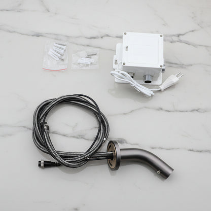 Pesaro gun metal sensor tap short model 130 MM