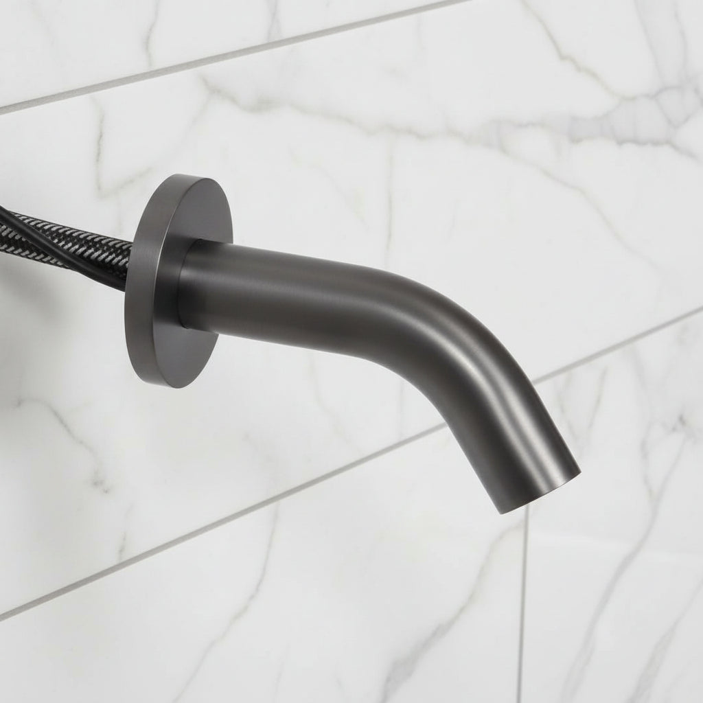 Pesaro gun metal sensor tap short model 130 MM