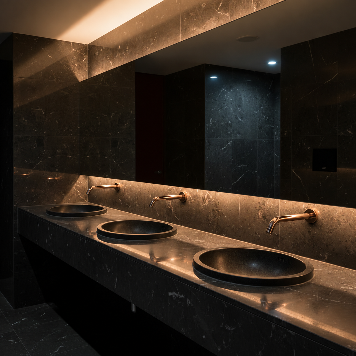 Sensomatica Pesaro rose gold sensor tap