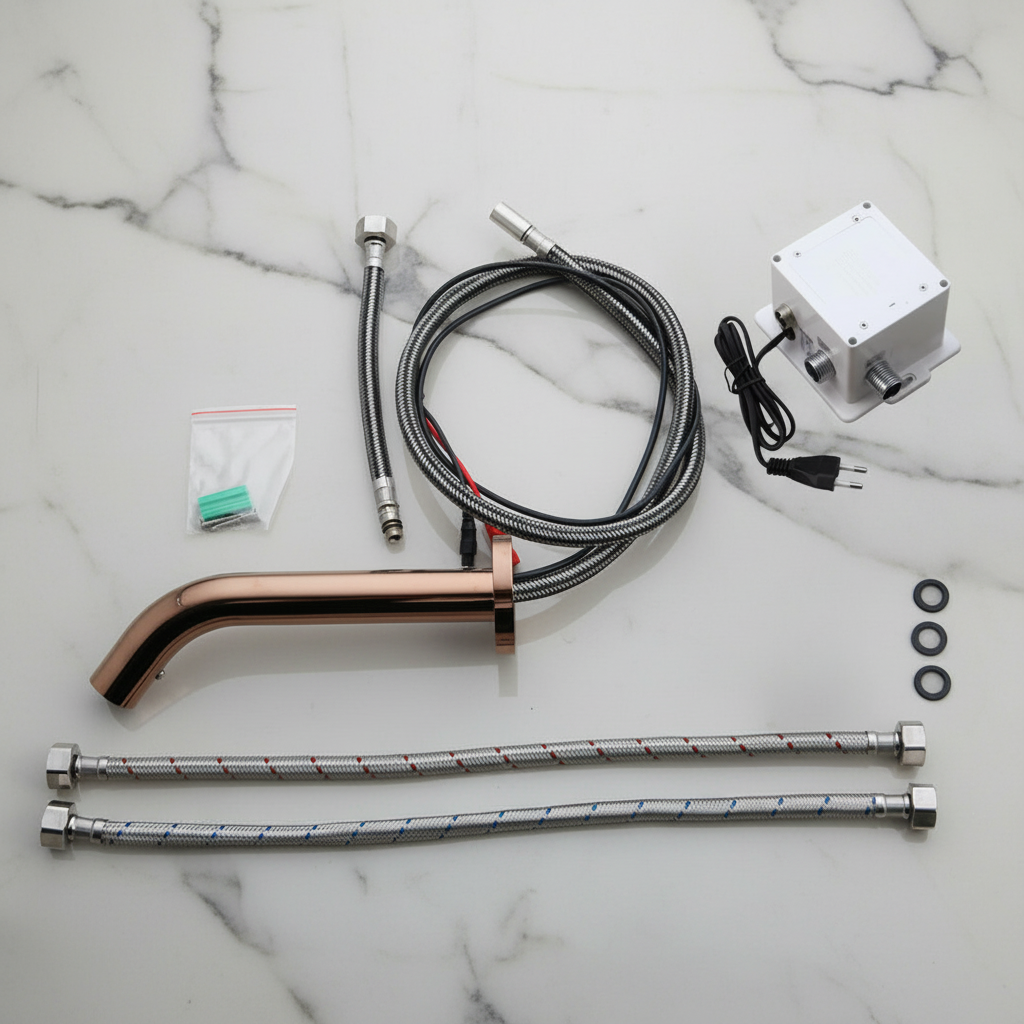 Sensomatica Pesaro rose gold sensor tap
