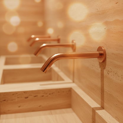 Sensomatica Pesaro rose gold sensor tap