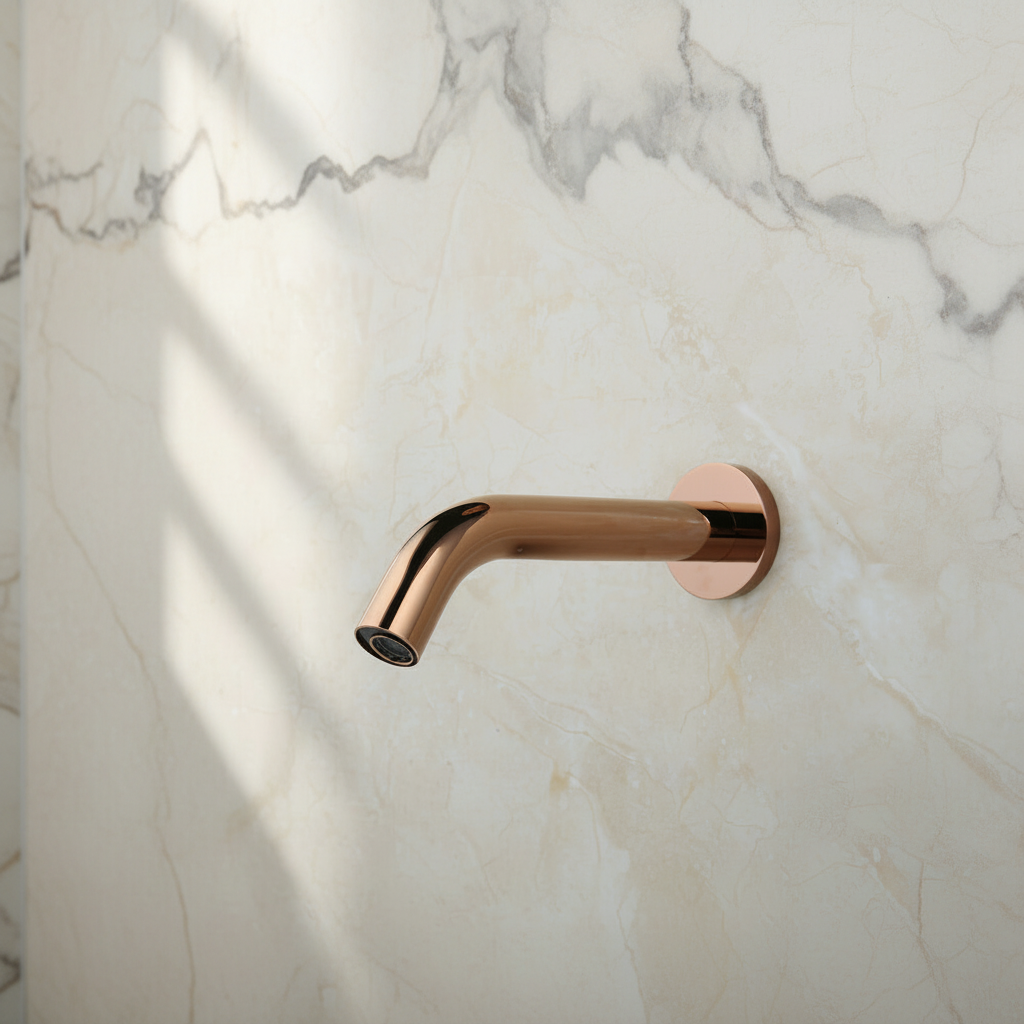 Sensomatica Pesaro rose gold sensor tap
