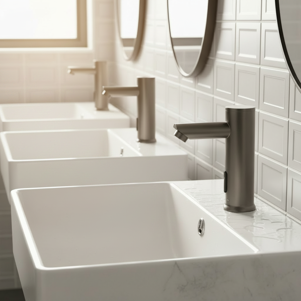 Sensomatica Sesto Sensor Kraan Gun Metal